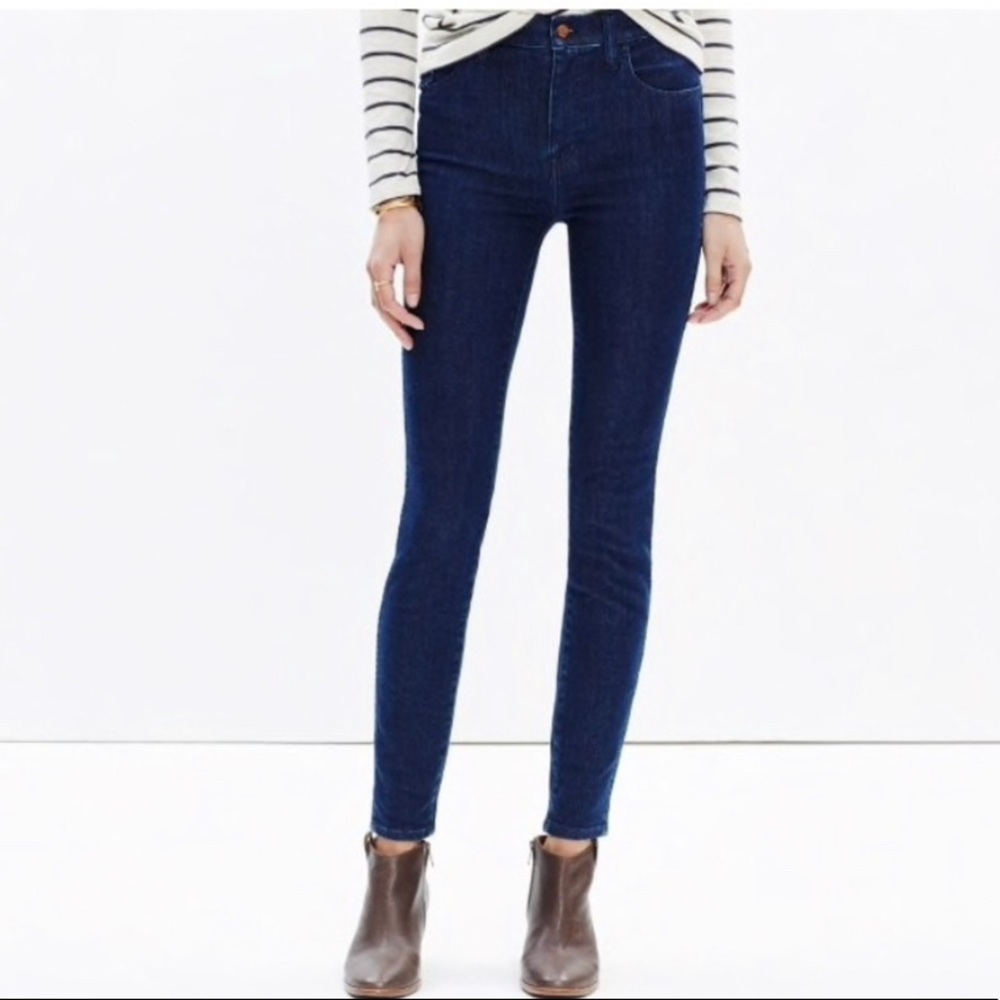 Madewell 10-in High Riser Skinny Lydia Wash